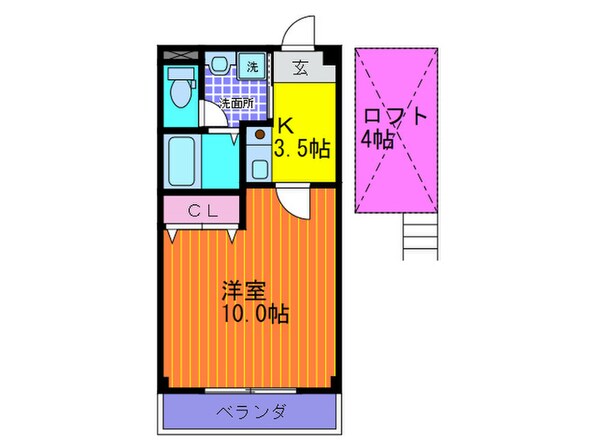 プルメリアコ－トの物件間取画像